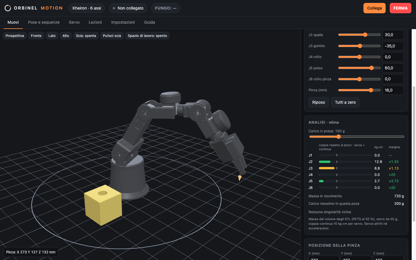 Orbinel Motion interface